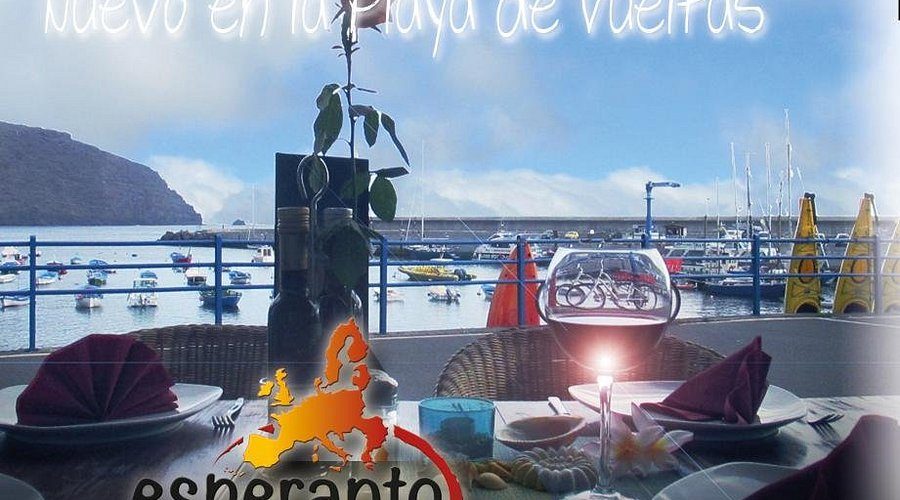 the harbourside frontage of Esperanto la Gomera in Vueltas, Valle Gran Rey